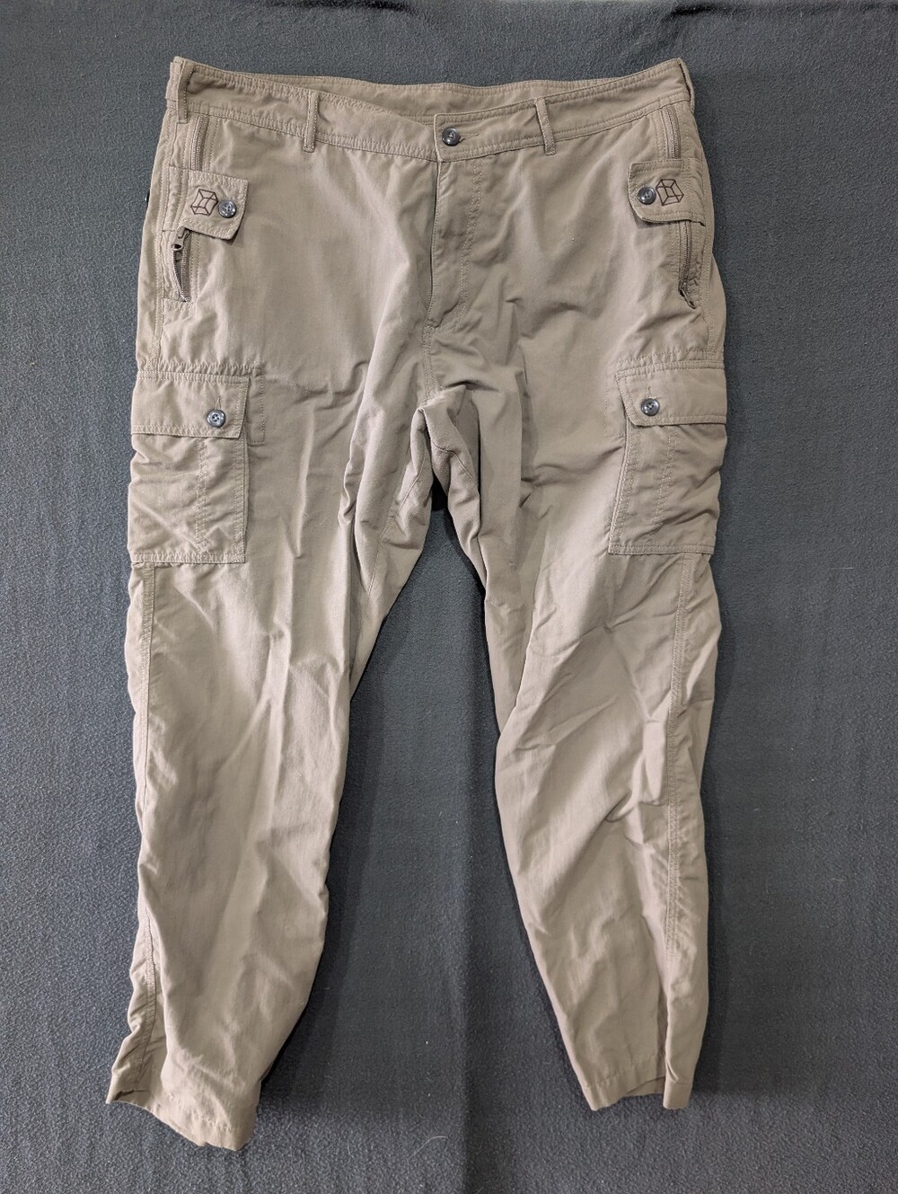 Clothing Arts Pant Mens 38x34 Beige Cargo P Cubed Traveler Pick Pocket Proof